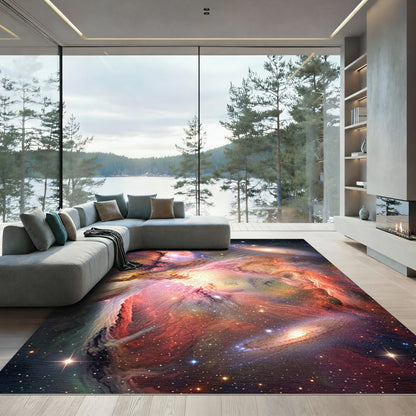 Cosmic Nebula Starry Galaxy Rug