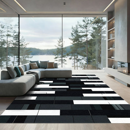 Monochromatic Geometric Block Stripe Rug