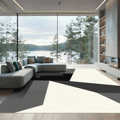 Modern Abstract Geometric Forms Rug