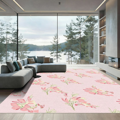 Pastel Pink Blossom Gardenrug Rug