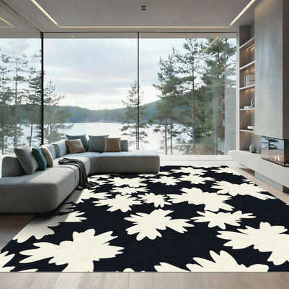 Cream Starburst Scatter Rug