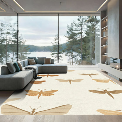 Earthy Tone Insect Collage Rug