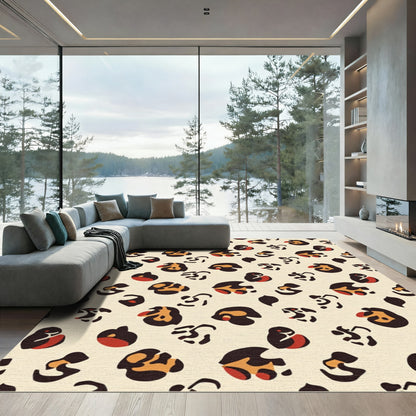 Bold Ochre Animal Spots Rug