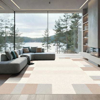 Neutral Soft Geometric Blocks Rug