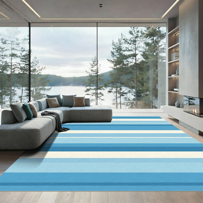 Ocean Gradient Horizontal Stripe Rug