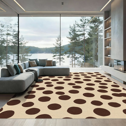 Brown Chocolate Dot Harmony Rug