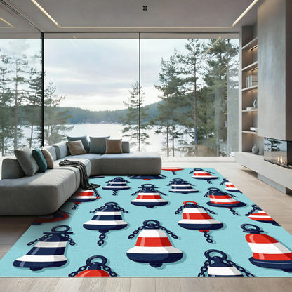 Nautical Bell Chain Composition Rug