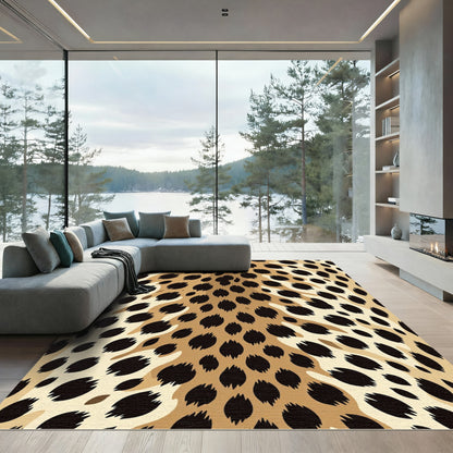Wild Spotted Leopard Gradient Rug