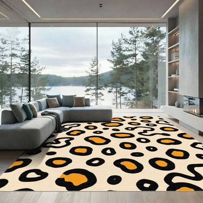 Bold Orange Animal Spots Rug