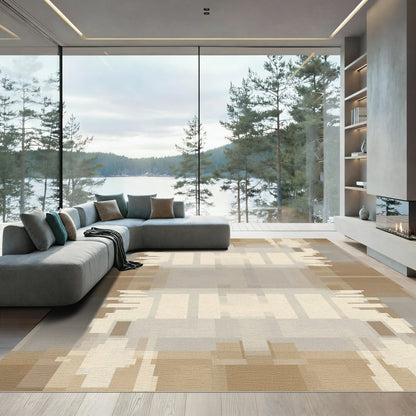 Neutral Geometric Pixelated Abstraction Rug