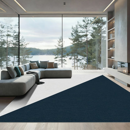 Minimalist Two Tone Diagonal Rug