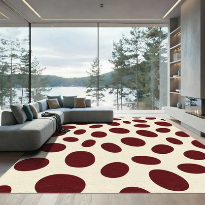 Crimson Ellipse Scatter Rug