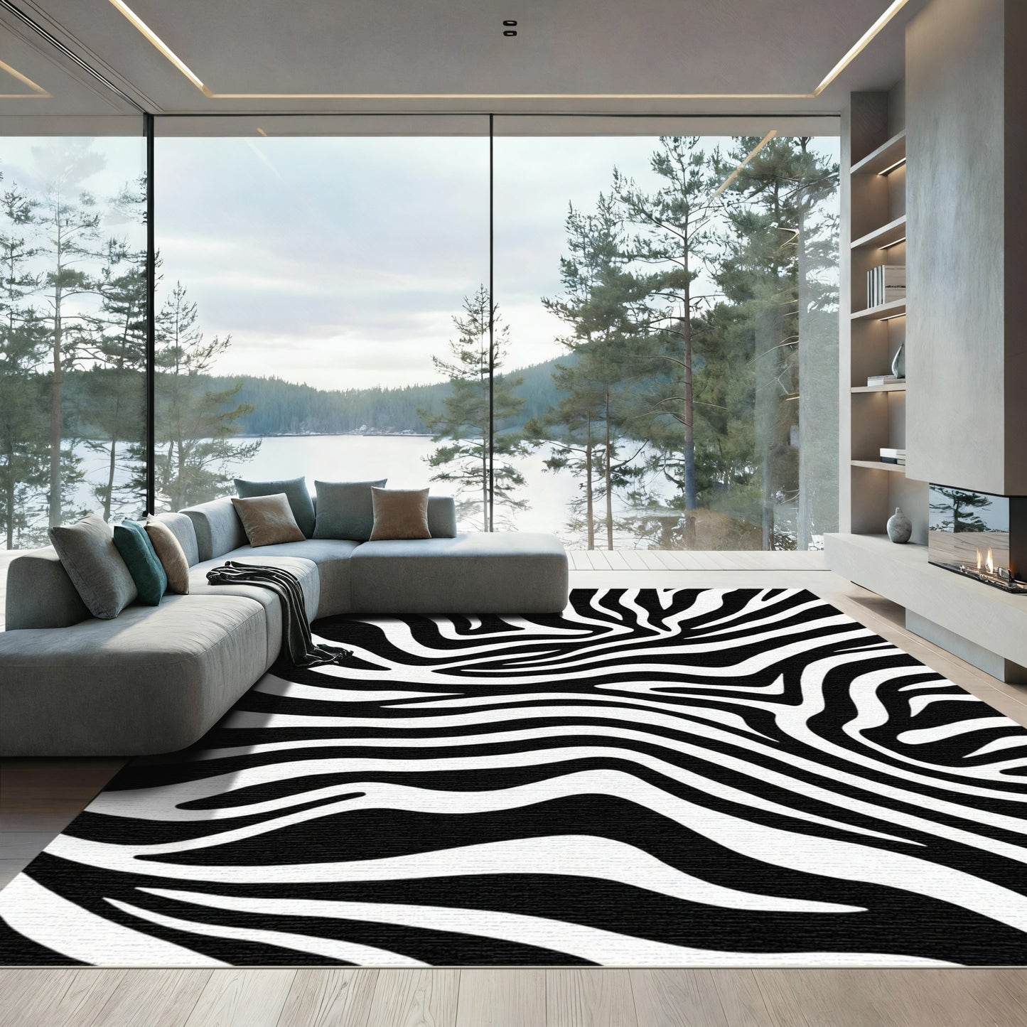 Wild Animal Print Rug