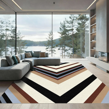 Chevron Chic Earth Tones Rug