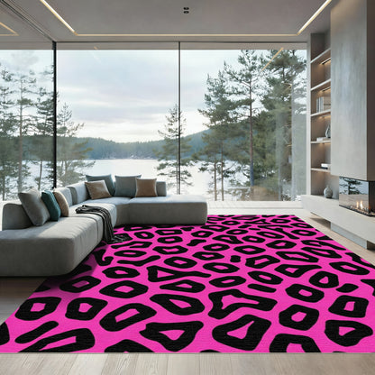 Bold Pink Animal Spot Rug