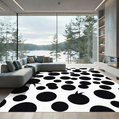 Monochromatic Bubbly Circles Scatter Rug