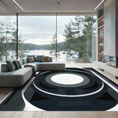 Monochromatic Concentric Arc Rectangular Rug