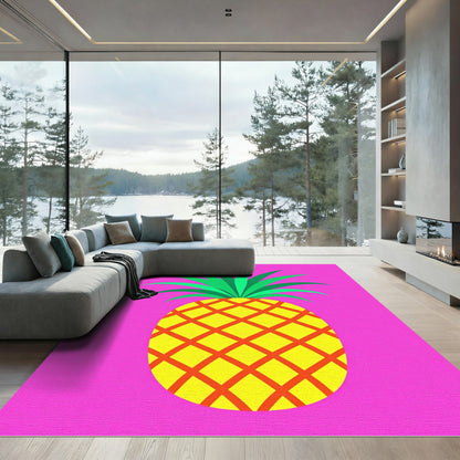 Vibrant Pineapple Tropical Garden Rug