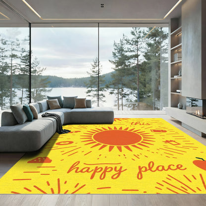 Sunshine Orange Happy Place Rug