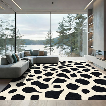 Cream Bone Organic Giraffe Rug