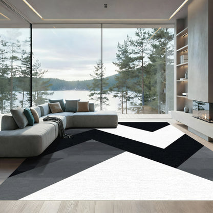 Monochromatic Angular Geometric Lines Rug