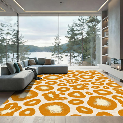 Orange Blossom Radial Burst Rug