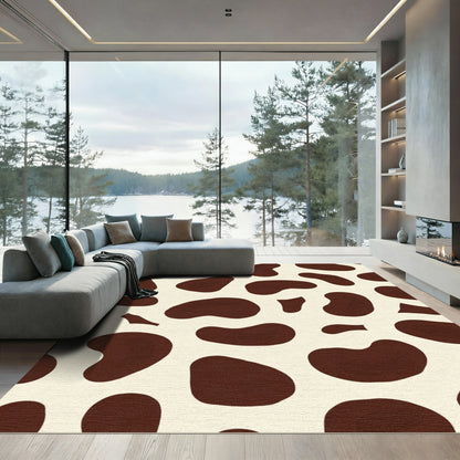 Brown Cream Holstein Spots Rug