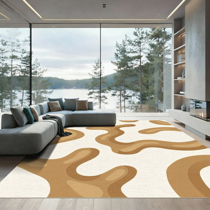 Creamy Caramel Organic Wave Rug