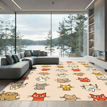 Playful Kittens Collage Decorative Rug