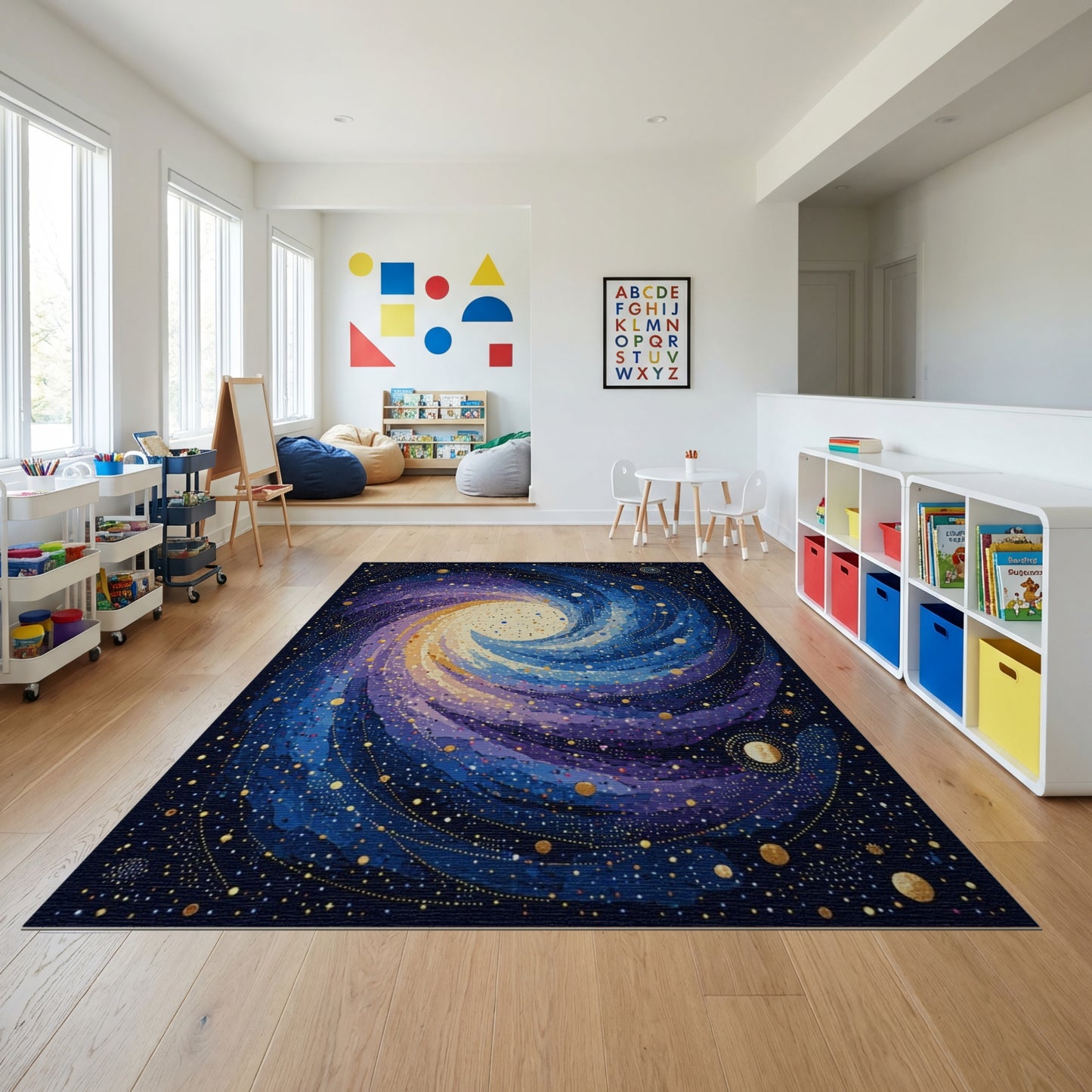 Cosmic Spiral Galaxy Starry Rug