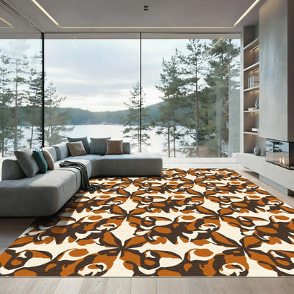 Chic Amber Abstracted Animal Rug