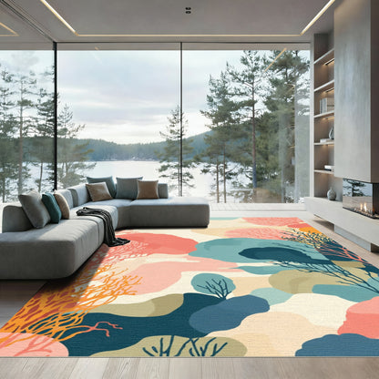 Coral Reef Shapes And Colors Rug