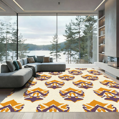 Amber Plum Symmetric Laurel Rug