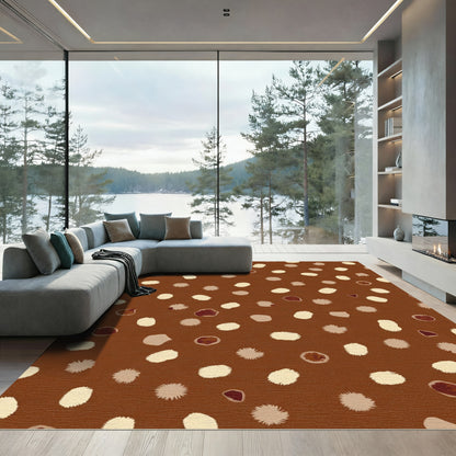 Cocoa Speckled Pebble Scatter Rug