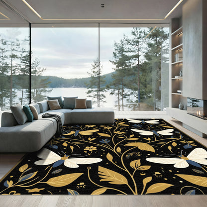 Golden Moth Botanical Garden Rug