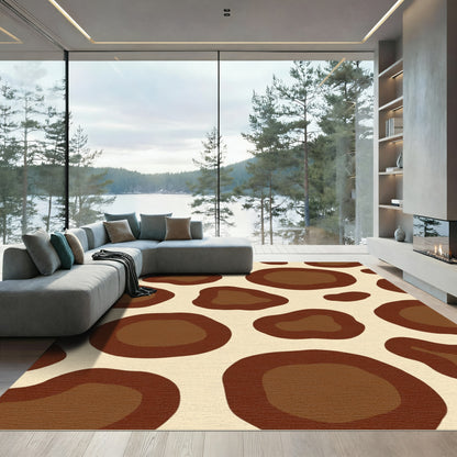 Brown Animal Print Spots Rug