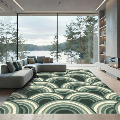 Arco Iris Green Arc Pattern Rug