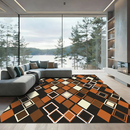 Geometric Diamond Array Rug