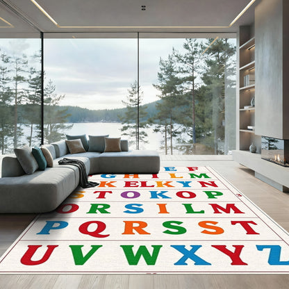 Color Alphabet Blocks Rug