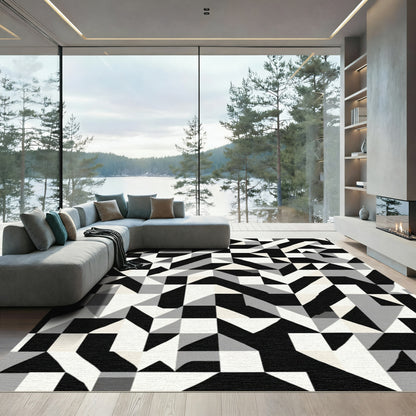 Monochromatic Geometric Abstraction Rug