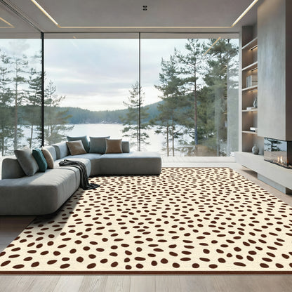 Creamy White Speckled Organic Rug