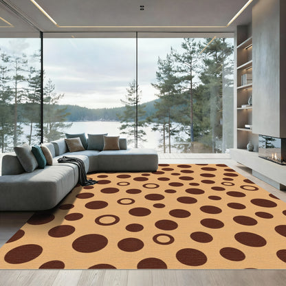 Umbrella Spots Concentric Circles Rug