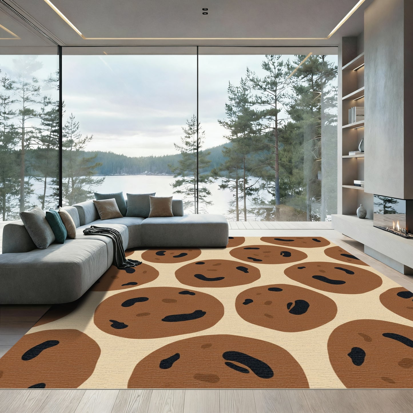 Chocolate Chip Cookies All Over Rug