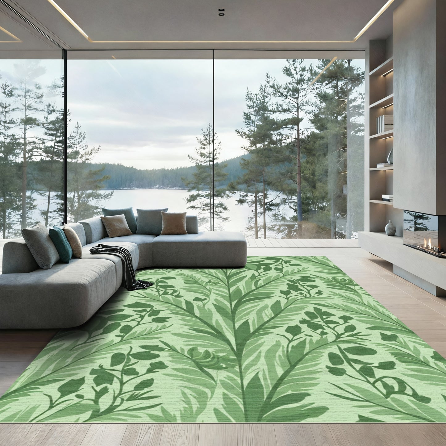 Verdant Fern Botanical Garden Rug