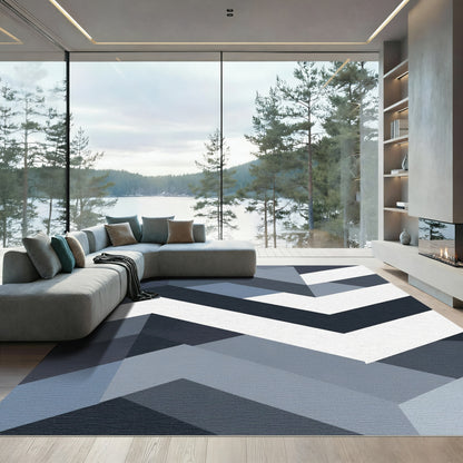 Monochromatic Geometric Angled Layers Rug
