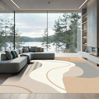 Abstract Neutral Organic Waves Rug