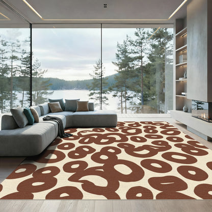 Brown Organic Spotty Loops Rug