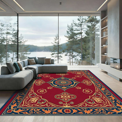 Crimson Royal Medallion Arabesque Rug