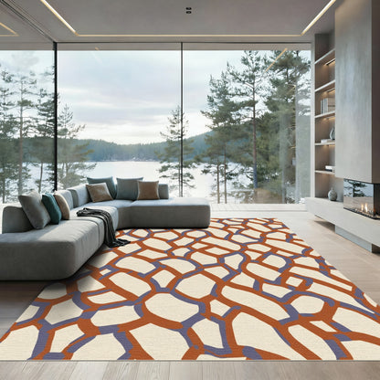 Amber Indigo Organic Net Rug