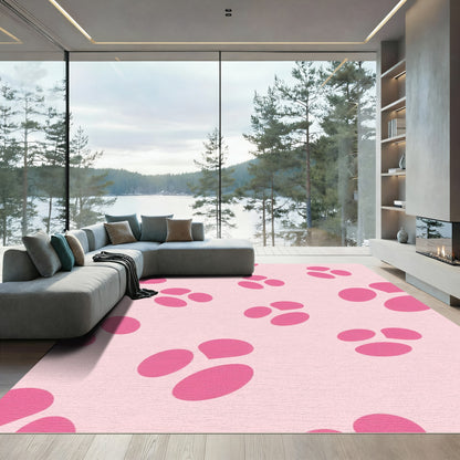 Cute Pink Blob Clusters Rug